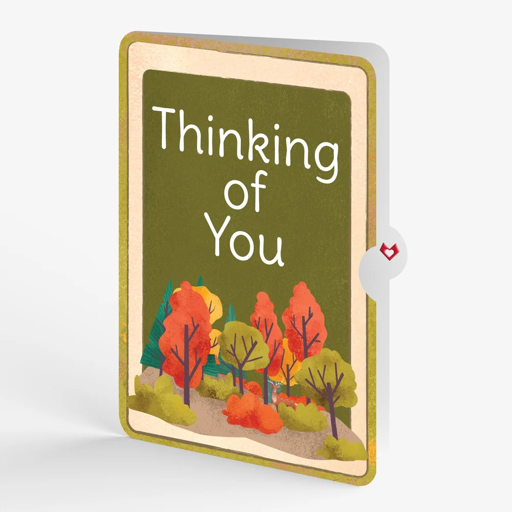 Lovepop Fall Rustic Farm Thinking of You Pop-Up Card and Sentiment Set Jar - Image 4