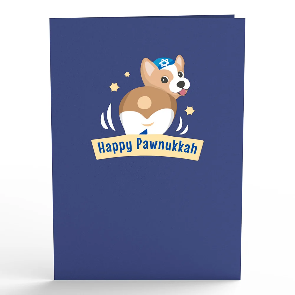 Lovepop Happy Hanukkah Dog Pop-Up Card - Image 4