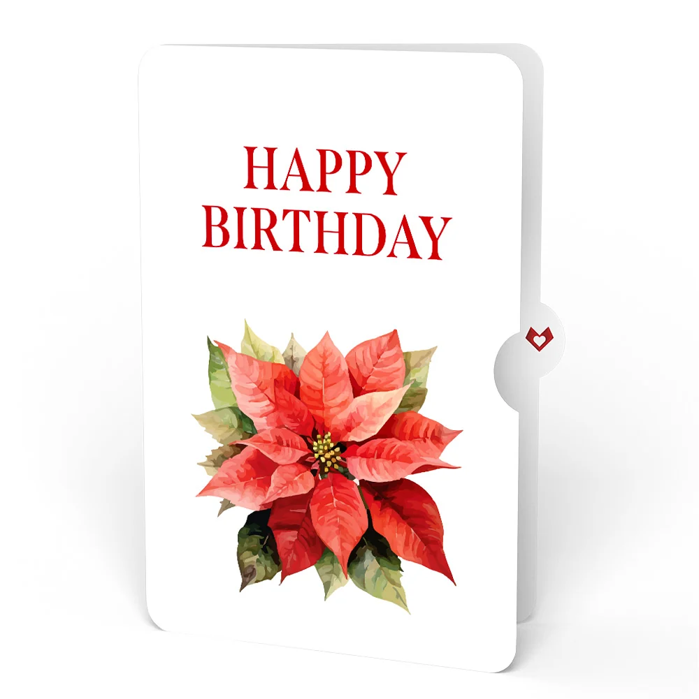 Lovepop Born to Bloom: December Birth Month Flowers Pop-Up Card and Sentiment Set - Image 4