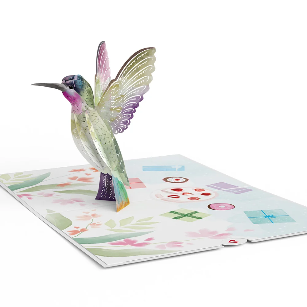 Lovepop Birthday Hummingbird Pop-Up Card - Image 3