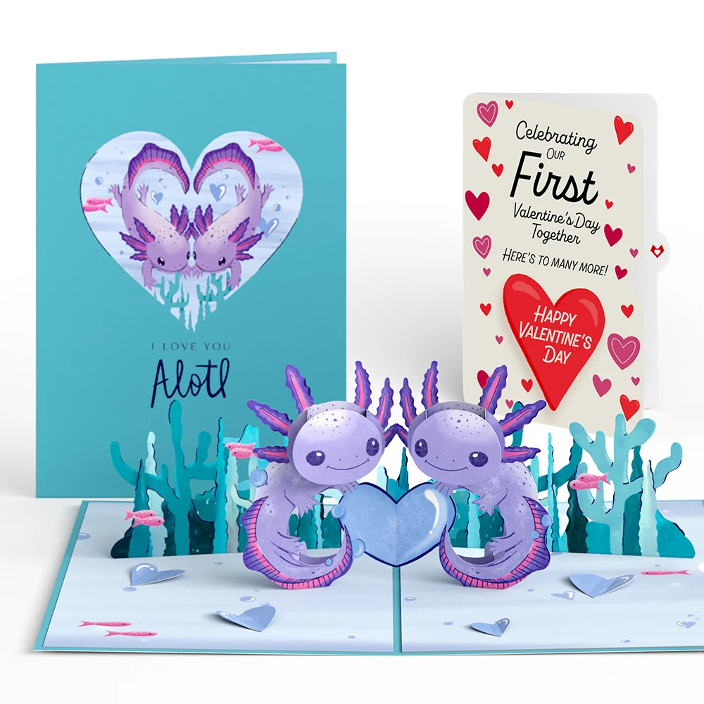 Lovepop Love You A-Lotl Our First Valentine Together Pop-Up Card and Sentiment Set