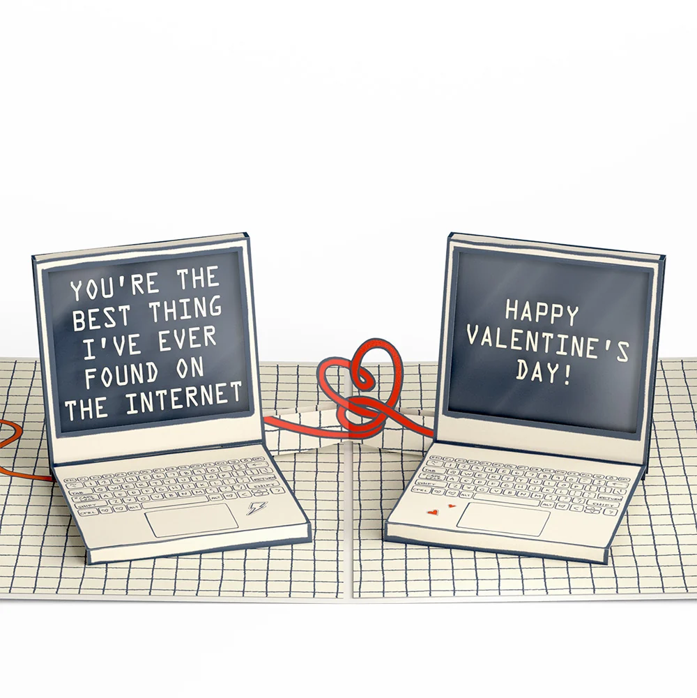 Lovepop Best Thing I've Found on the Internet Valentine Pop-Up Card and Sentiment Set for Babe - Image 3