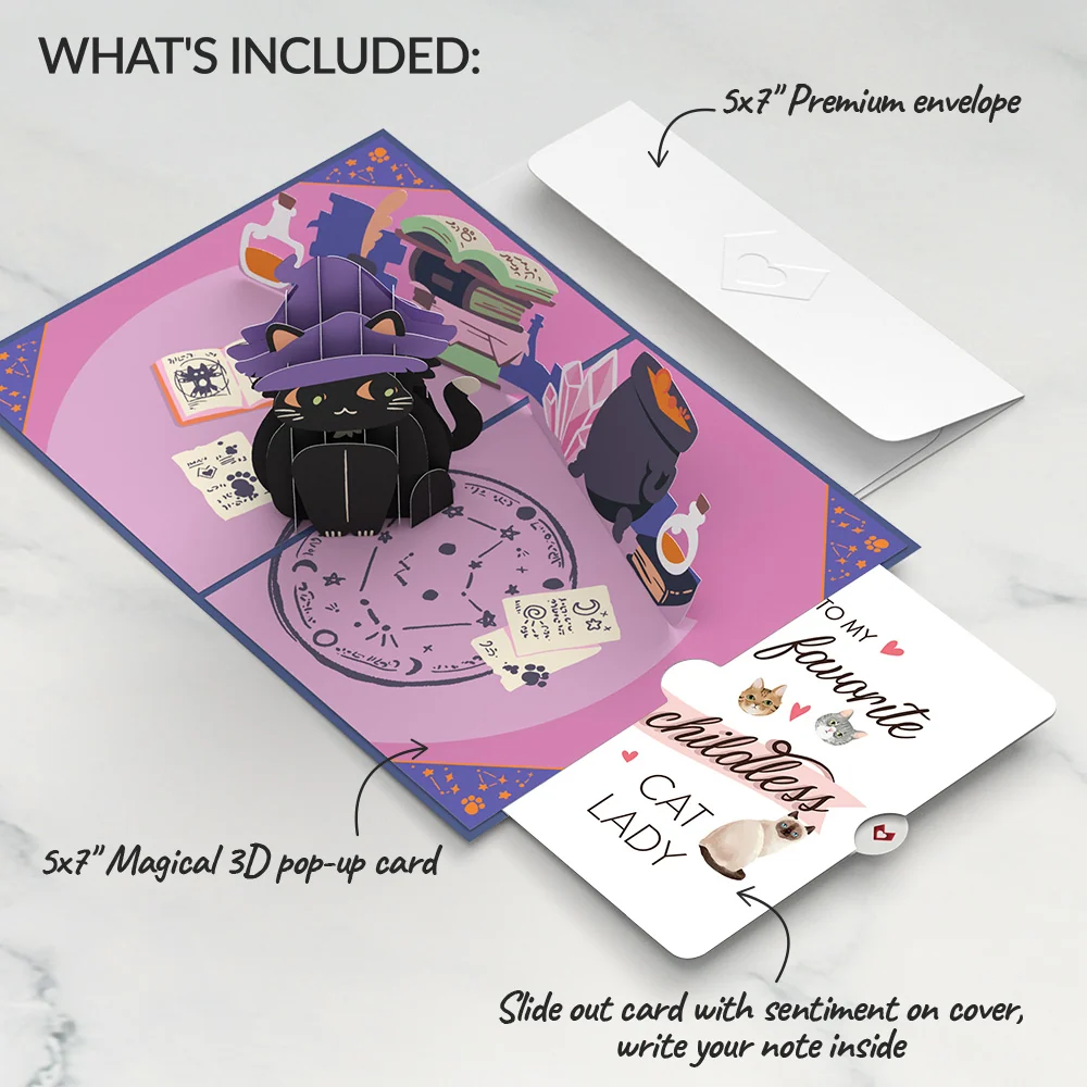 Lovepop Happy Halloween Childless Cat Lady Pop-up Cards - Image 2