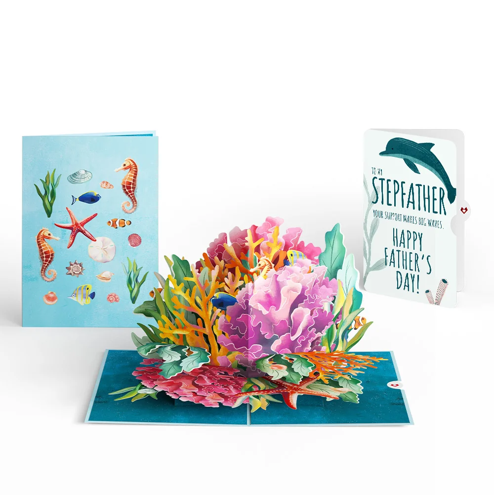 Lovepop Coral Reef Wonders Father’s Day Pop-Up Card and Sentiment Set for Stepfather