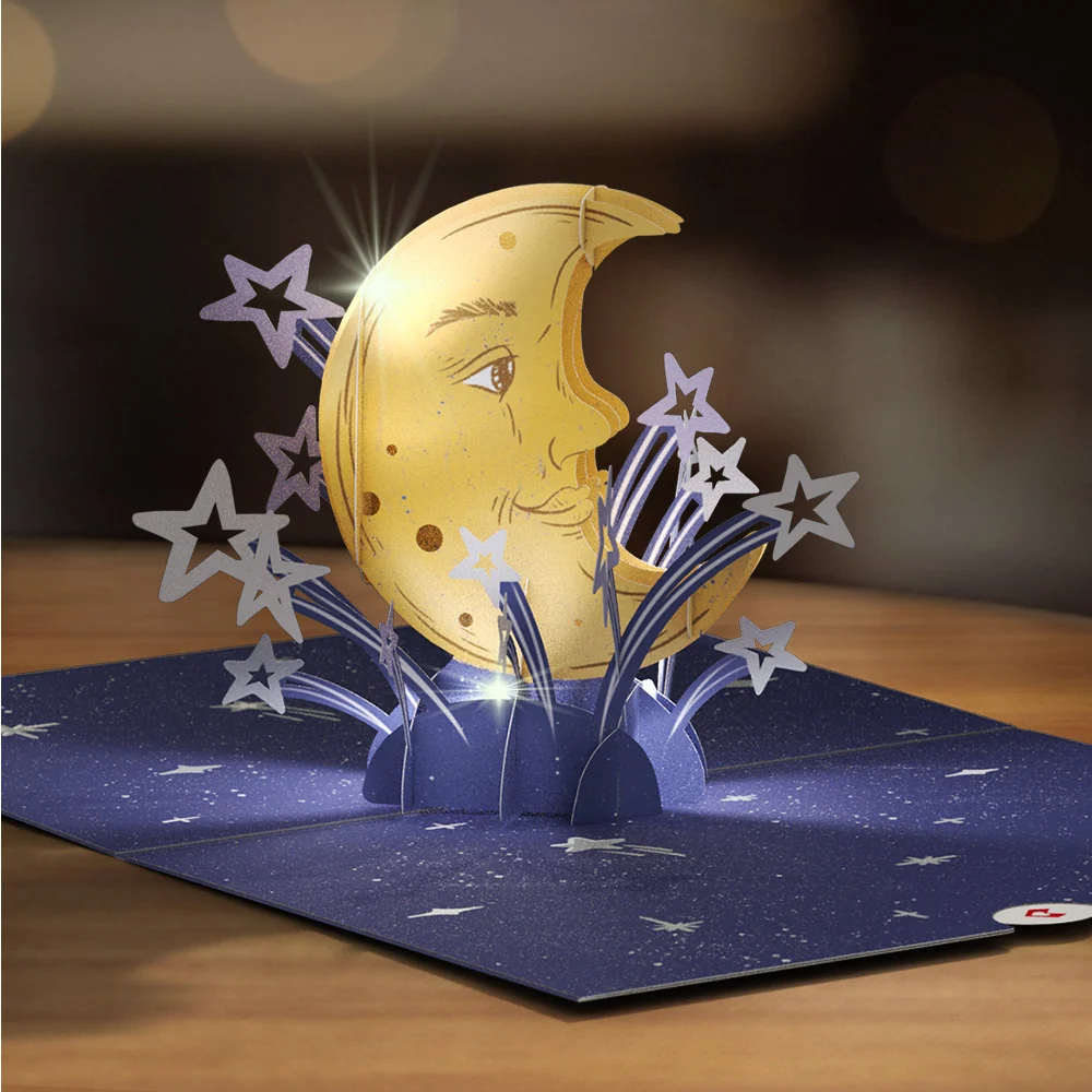 Lovepop Love You to the Moon and Back Light-Up Pop-Up Card - Image 2