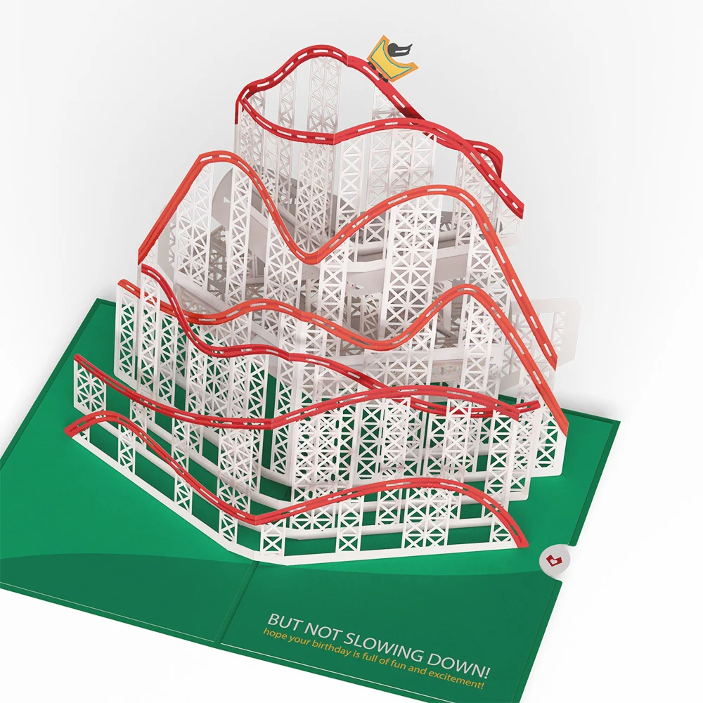Lovepop Over the Hill 55th Birthday Pop-Up Card and Sentiment Set - Image 3