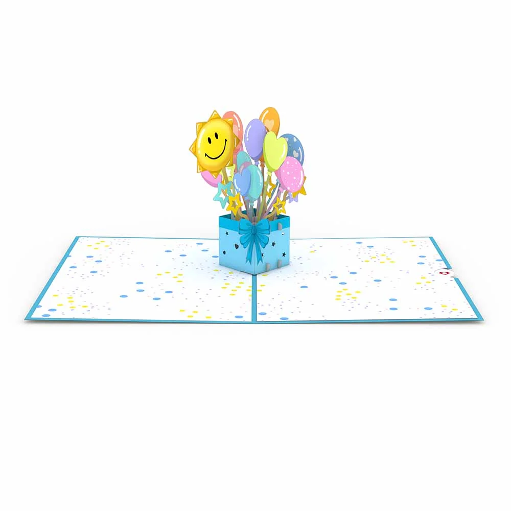 Lovepop Get Well Soon Balloons Pop-Up Card - Image 3