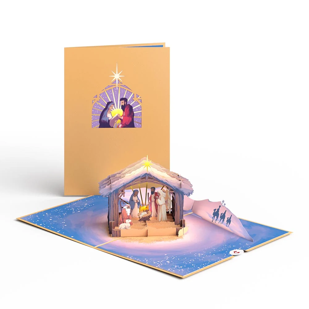 Lovepop Painted Nativity Pop-Up Card