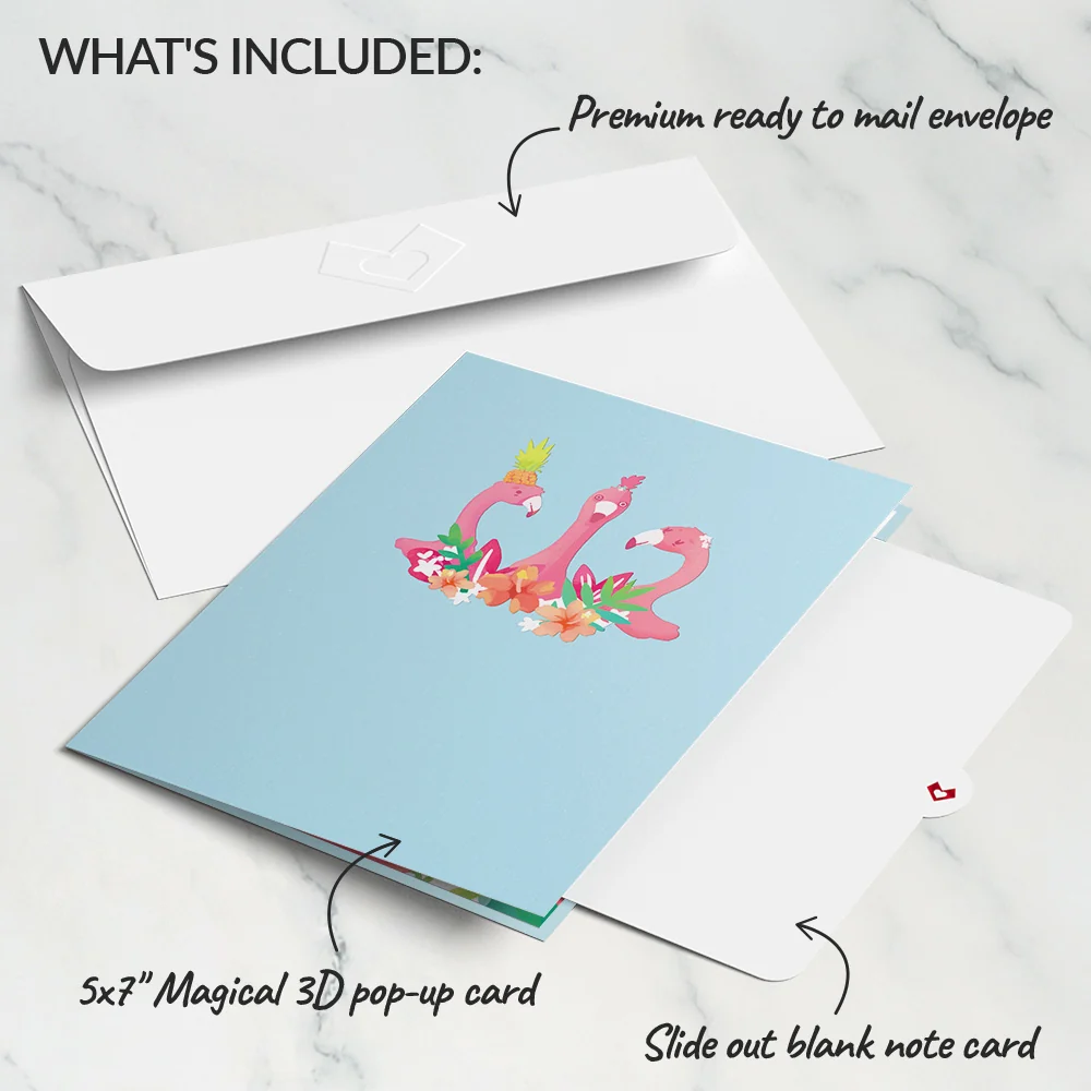 Lovepop Party Flamingo Pop-up Card - Image 5