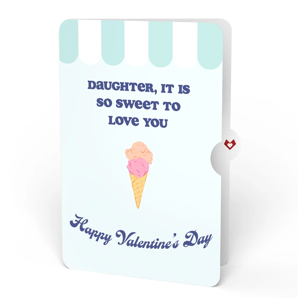 Lovepop Sweet Day Ice Cream Valentine Pop-Up Card and Sentiment Set for Daughter - Image 4