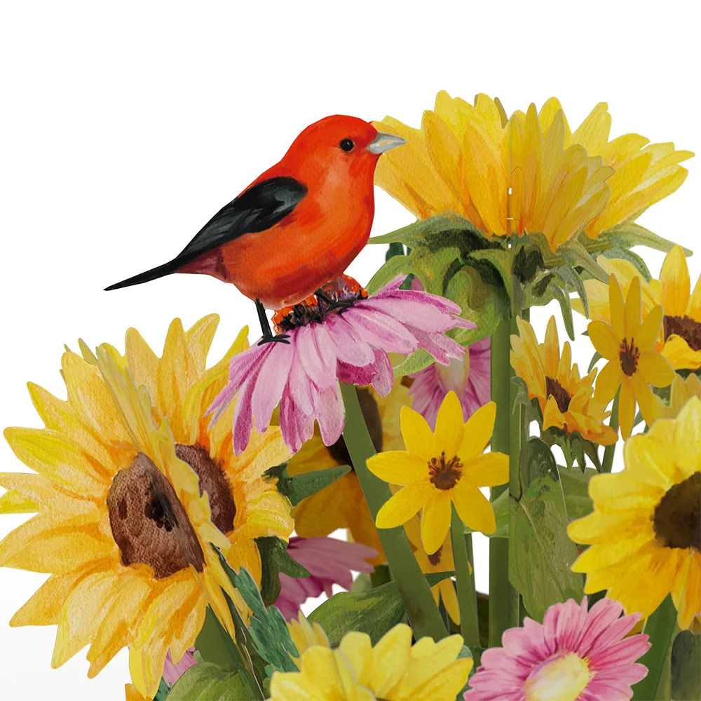 Lovepop Golden Sunflower Mother’s Day Bouquet and Sentiment Set for Mom Vase - Image 3