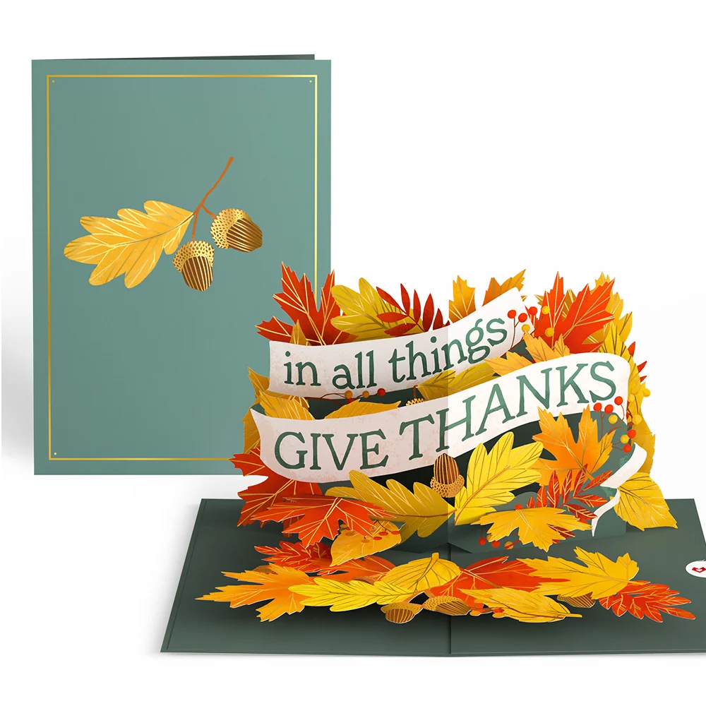 Lovepop In All Things, Give Thanks Pop-Up Card