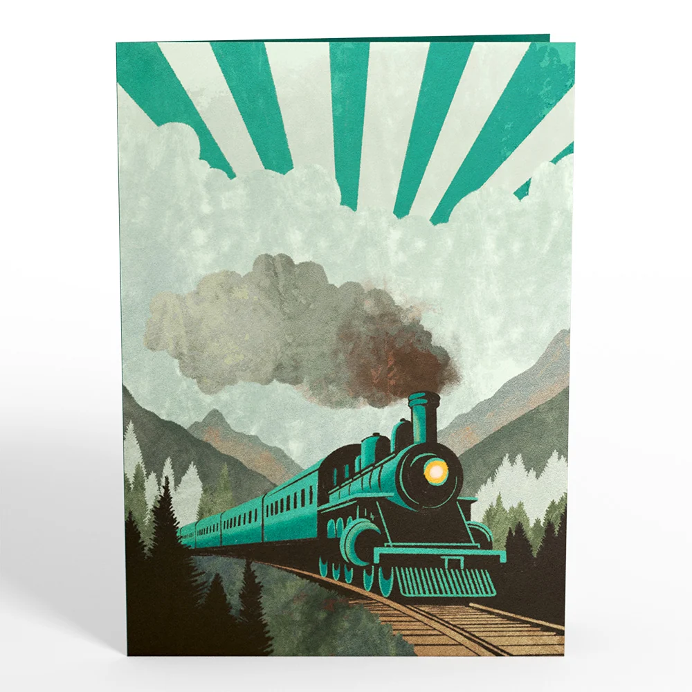 Lovepop Classic Train Pop-Up Card - Image 4