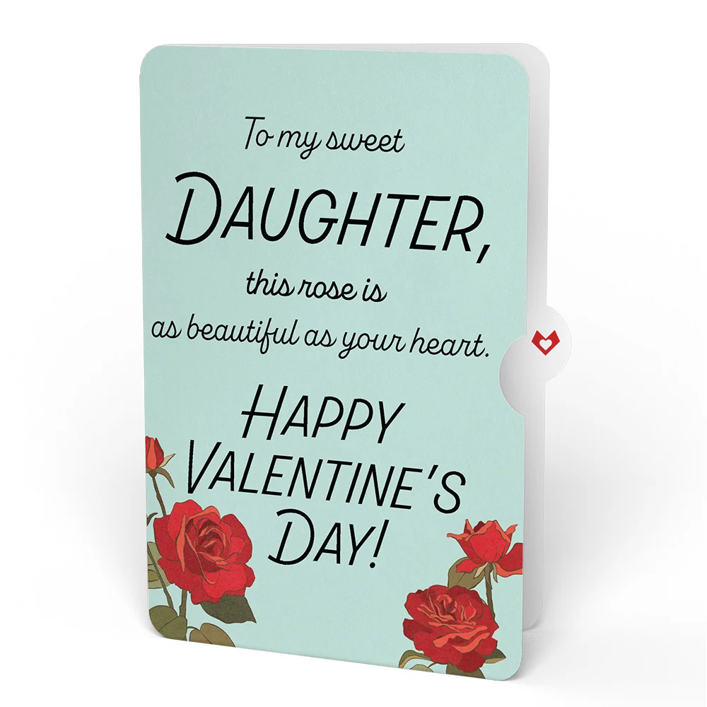 Lovepop Red Sakura Tree Valentine Pop-Up Card and Sentiment Set for Daughter - Image 4