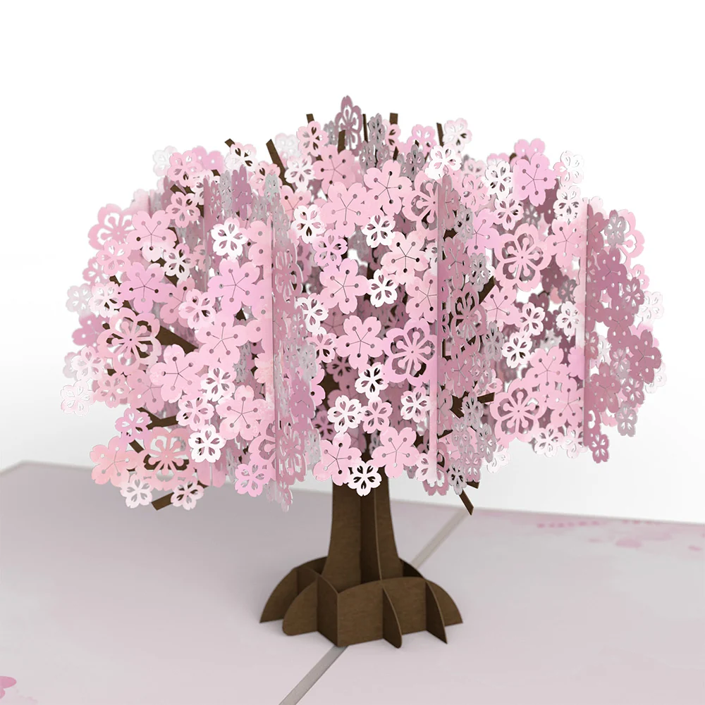 Lovepop Cherry Blossom Mother’s Day Pop-Up Card and Blushing Garden Frame Sentiment Set for Mom Cream - Image 3