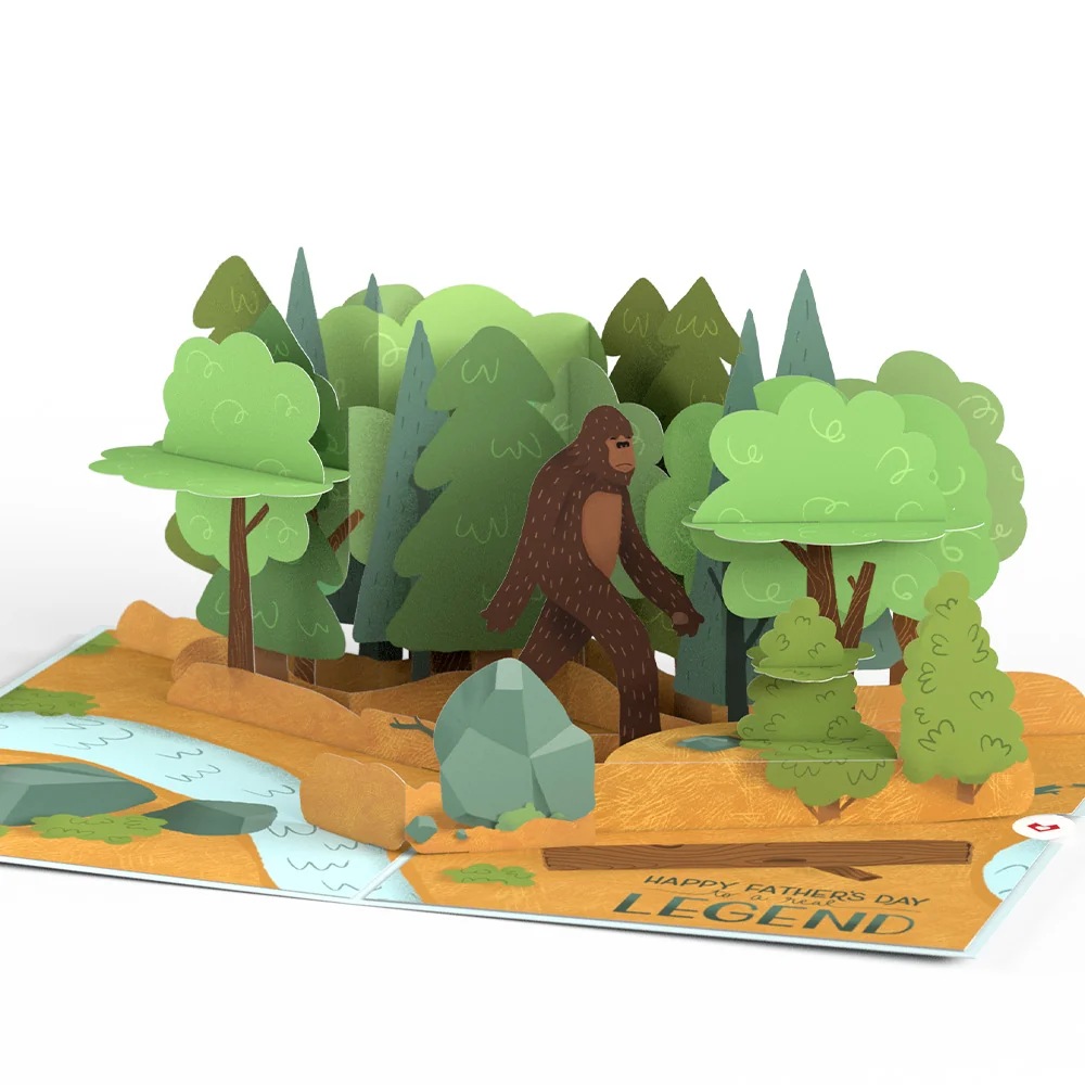 Lovepop Father's Day Bigfoot Legend Pop-Up Card - Image 4