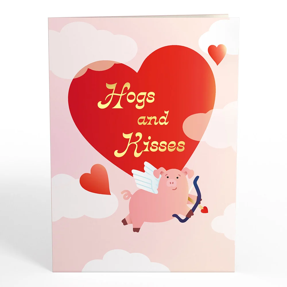 Lovepop Hogs and Kisses Music and Lights Pop-Up Card - Image 5