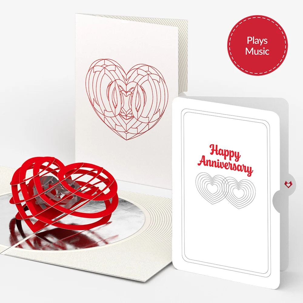 Lovepop Limited Edition and Connected Hearts Anniversary Sentiment Set – OK Go: Love Music Pop-Up Card