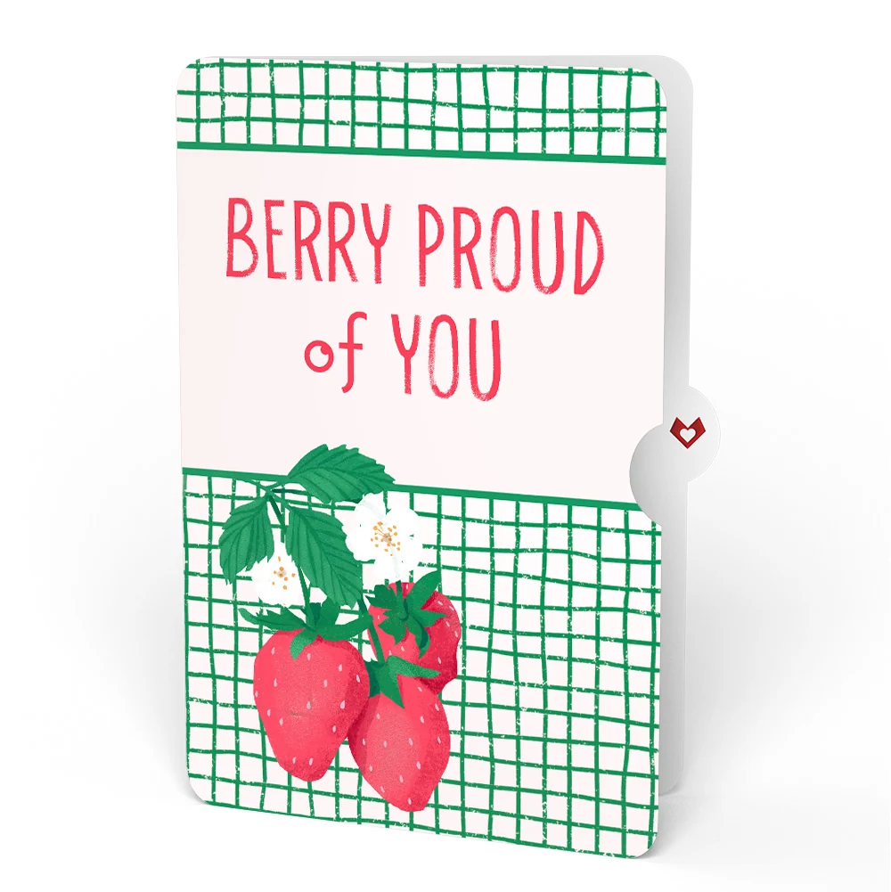 Lovepop Sweet Strawberry Patch Congratulations Pop-Up Card and Sentiment Set - Image 4
