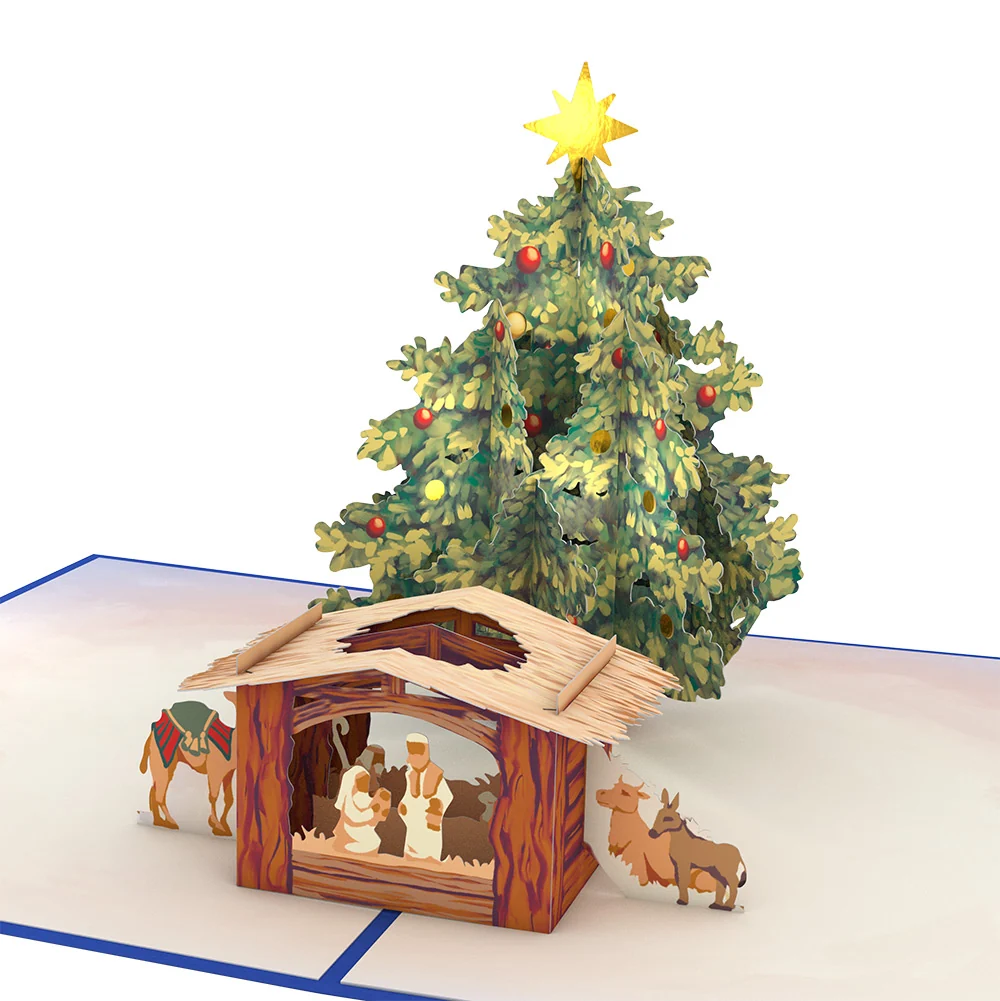 Lovepop Nativity Christmas Tree Pop-Up Card and Sentiment Set for Son - Image 3
