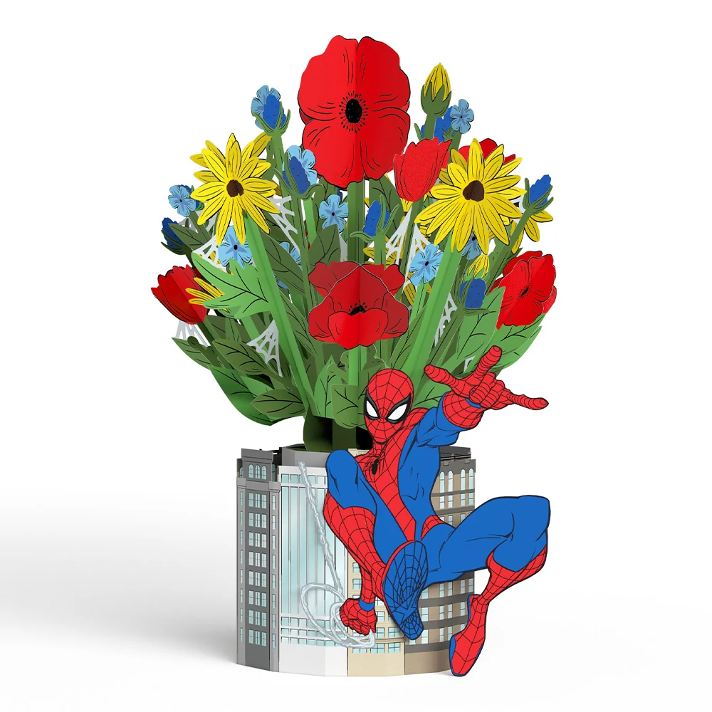 Lovepop Marvel’s Spider-Man You’re Amazing Pop-Up Card and Flower Buds Bouquet Bundle - Image 6
