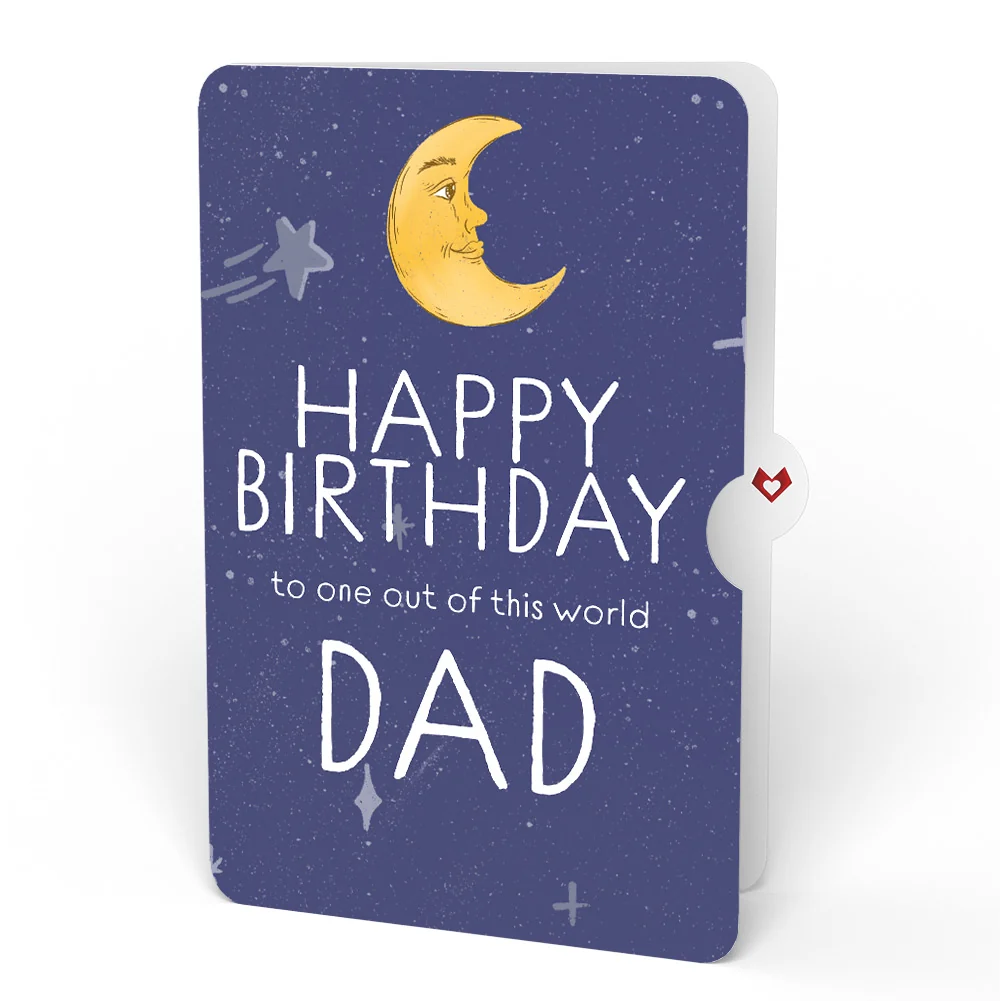 Lovepop Love You to the Moon and Back Birthday Light-Up Pop-Up Card and Sentiment Set for Dad - Image 4