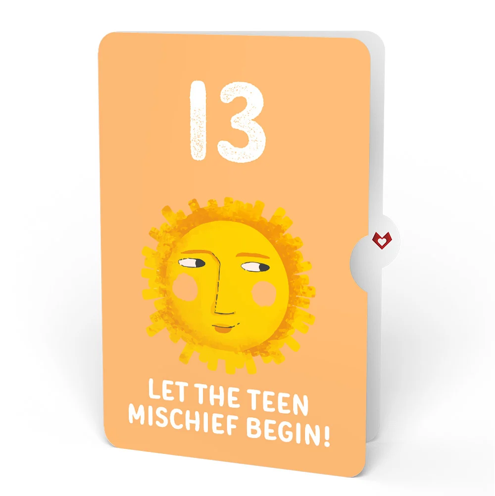 Lovepop Another Trip Around the Sun 13th Birthday Light-Up Pop-Up Card and Sentiment Set - Image 4