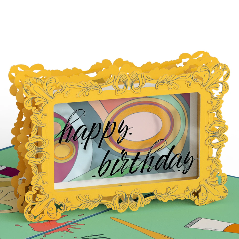 Lovepop Happy Birthday to a True Masterpiece Pop-Up Card and Sentiment Set for Wife - Image 3