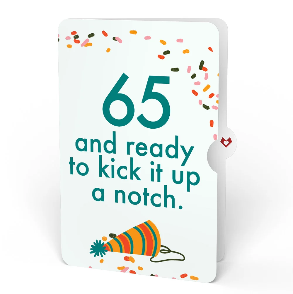 Lovepop Happy Birthday Hot Stuff Pop-Up Card and 65th Kick It Up Sentiment Set Bottle - Image 4