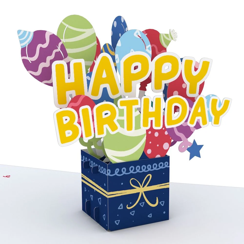 Lovepop Happy Birthday Balloon Box: Paperpop Card - Image 2