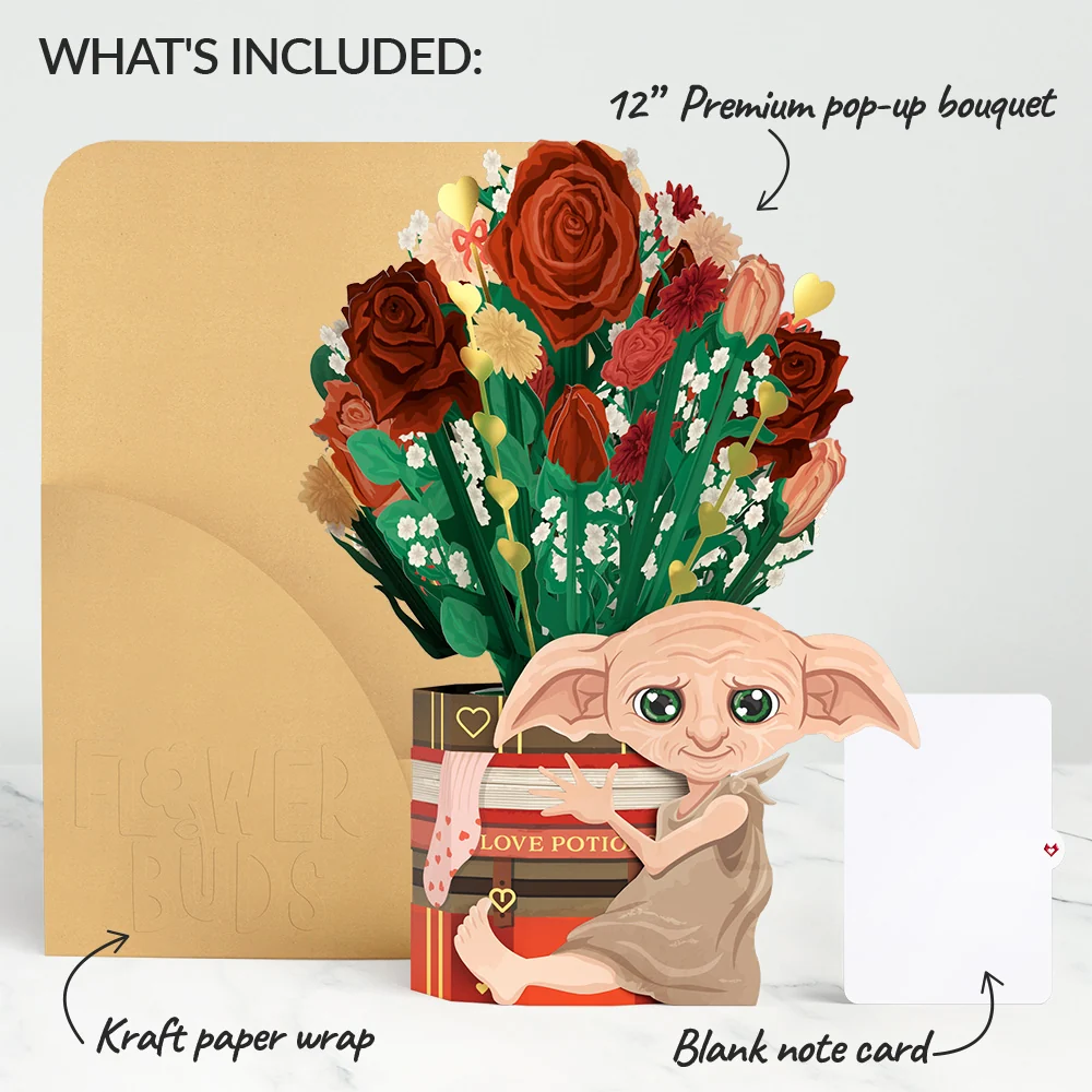 Lovepop Harry Potter Dobby Magic in Bloom Flower Buds Bouquet - Image 6