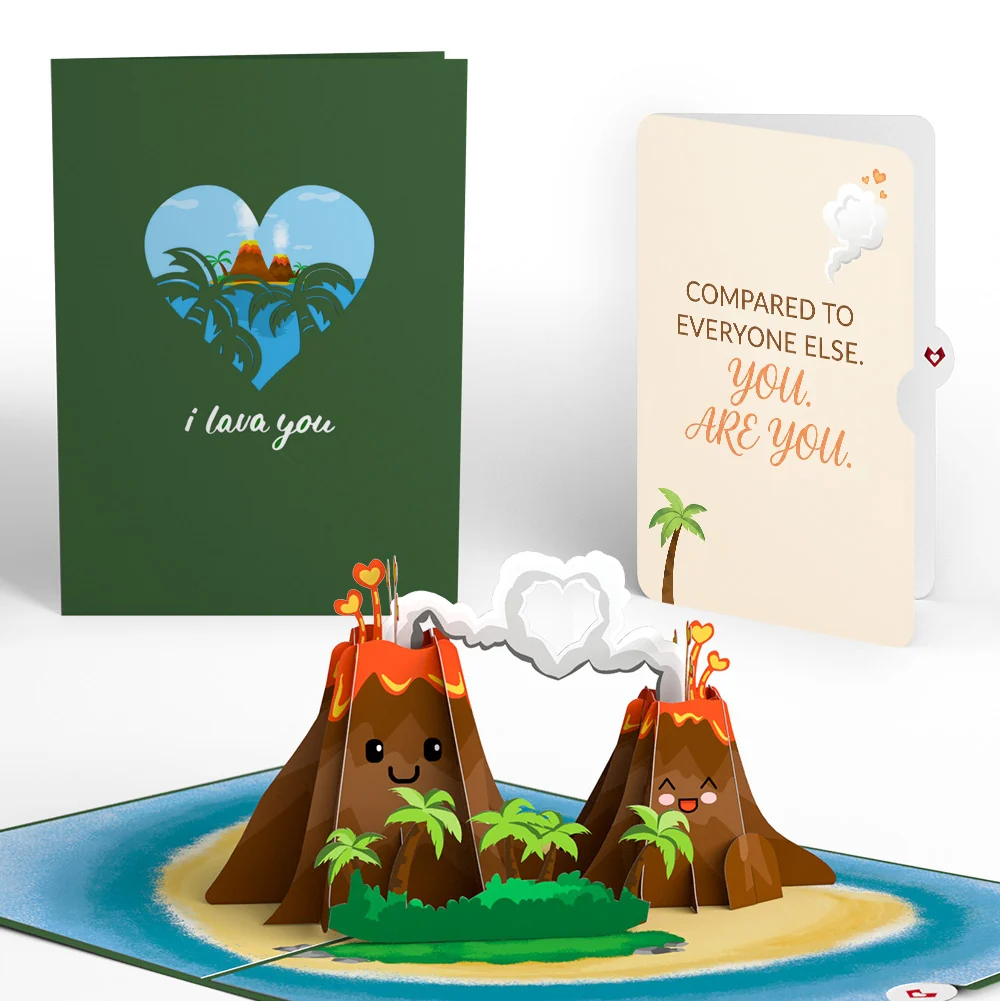 Lovepop I Lava You Thinking of You Pop-Up Card and Be Yourself Sentiment Set