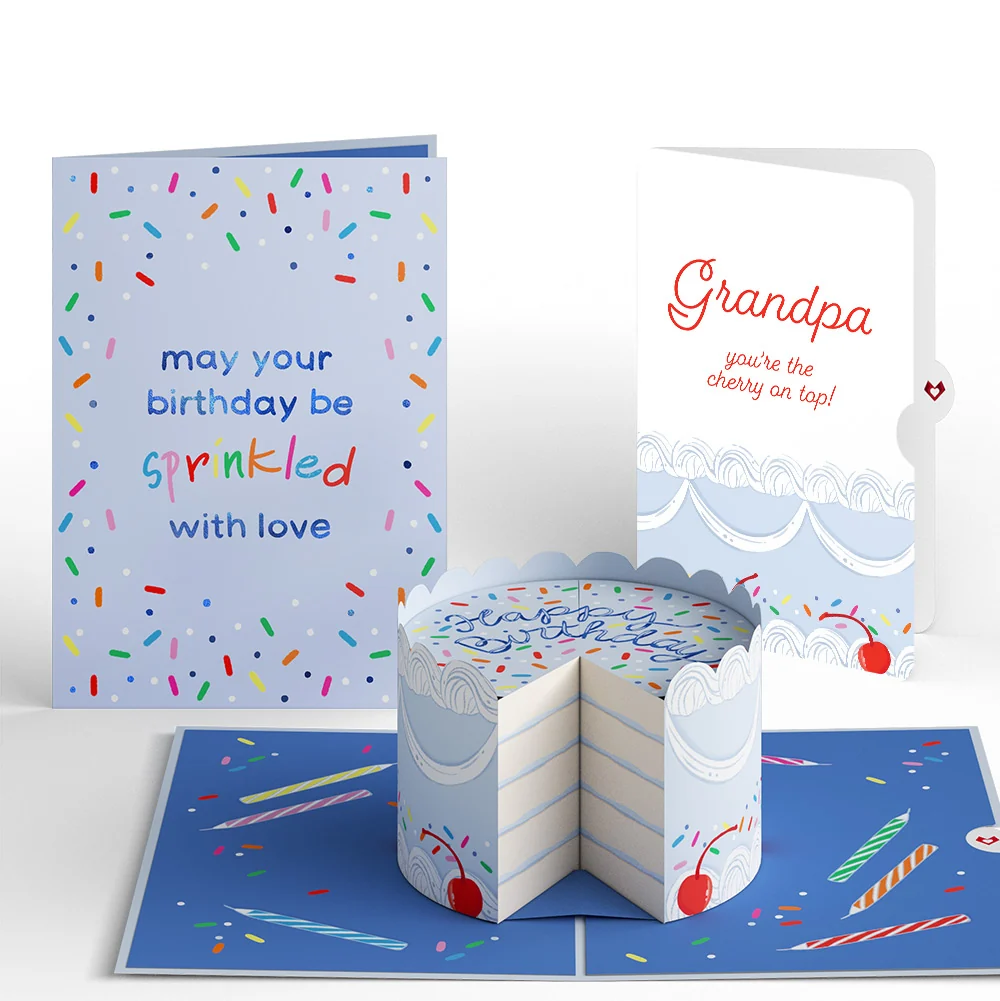 Lovepop Sprinkled with Love Birthday Cake Pop-Up Card and Sentiment Set for Grandpa