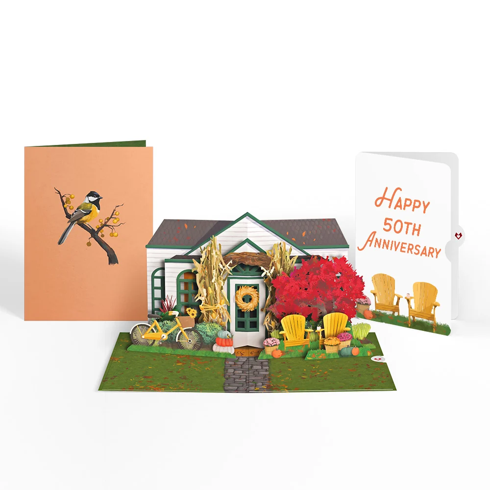 Lovepop Fall Welcome 50th Anniversary Pop-Up Card and Sentiment Set Chair