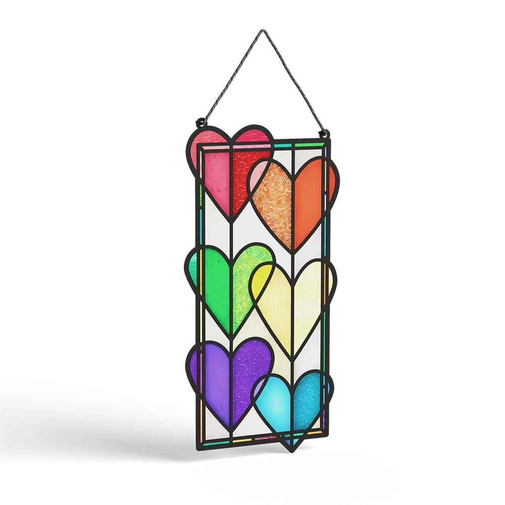 Lovepop Rainbow Hearts Suncatcher Card - Image 3