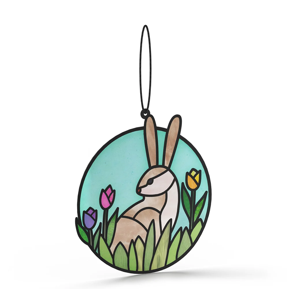 Lovepop Springtime Bunny Suncatcher Card - Image 3