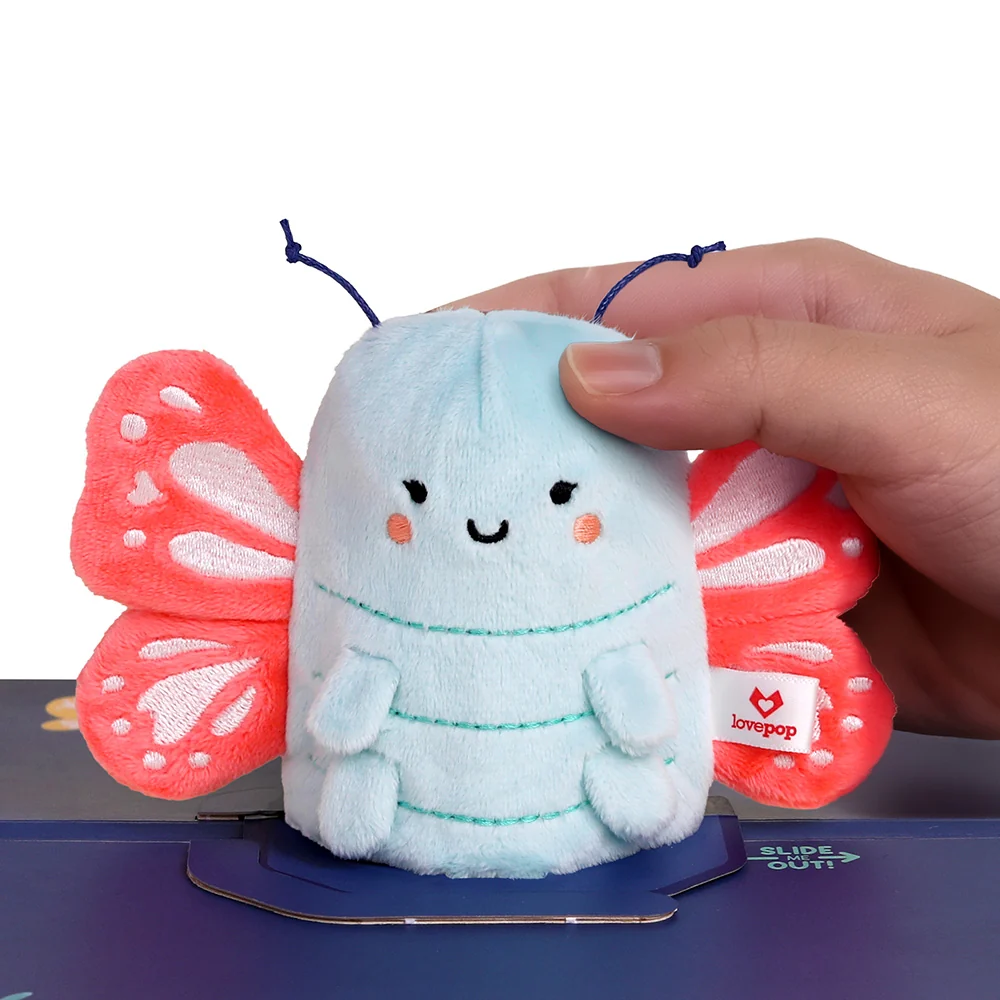 Lovepop 'Hi!' Butterfly Thinking of You Plushpop Card and Sentiment Set - Image 3