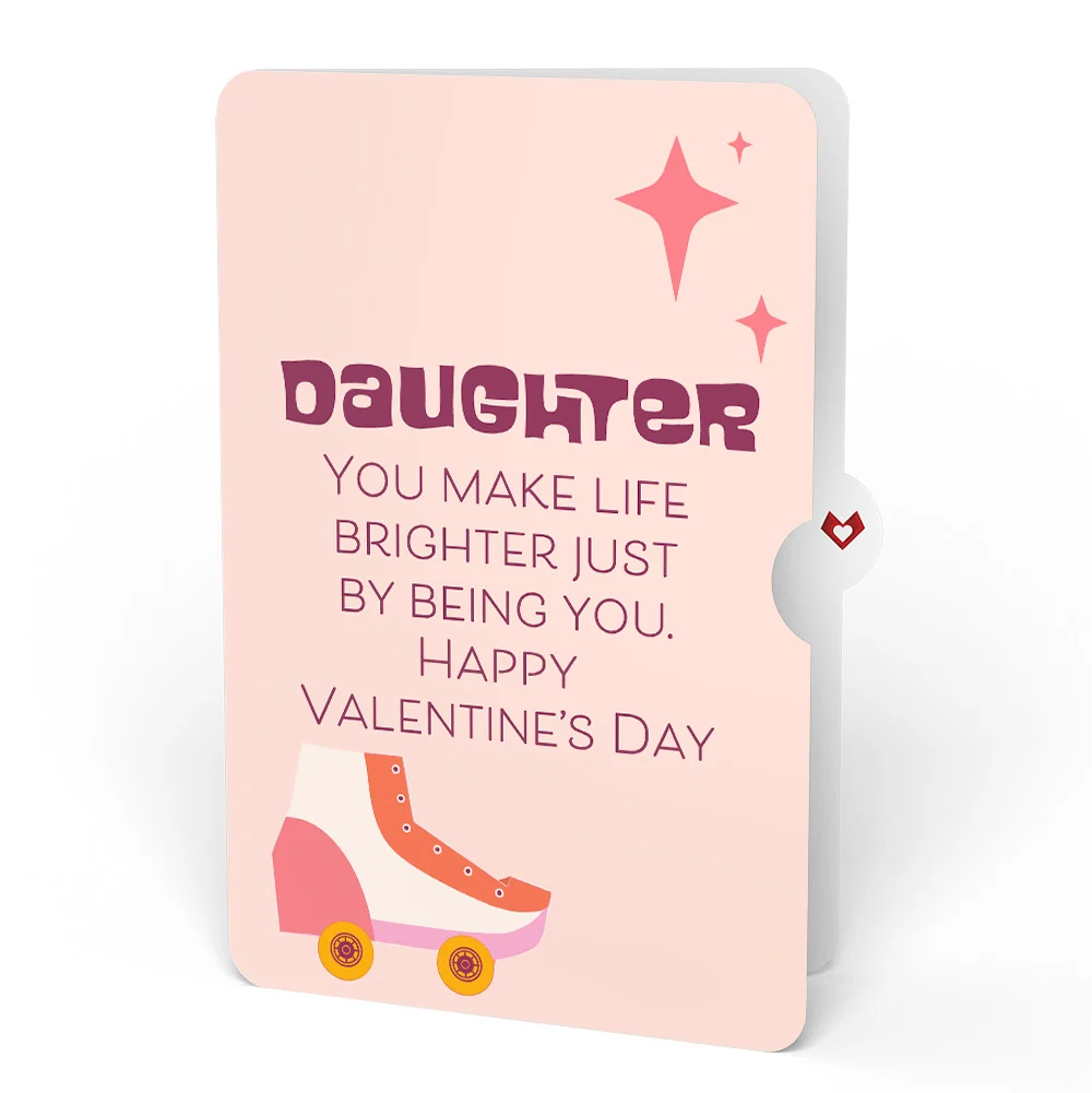 Lovepop Let the Good Times Roll Roller Skate Valentine Pop-Up Card and Sentiment Set for Daughter - Image 4