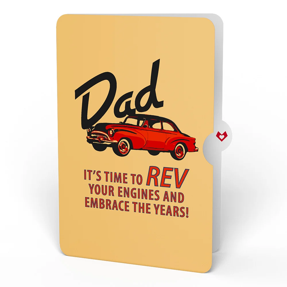 Lovepop Classic Car Birthday Pop-Up Card and Sentiment Set for Dad - Image 4