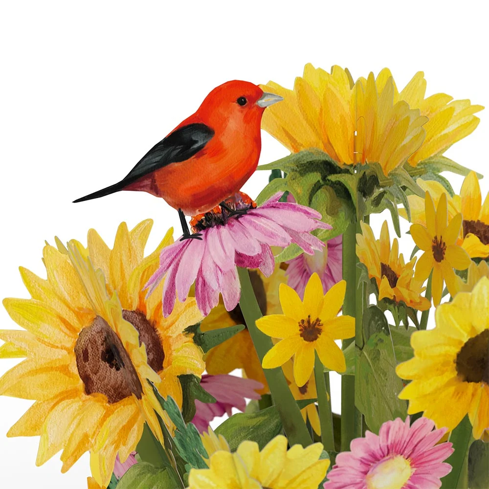 Lovepop Golden Sunflower Anniversary Bouquet and Sentiment Set Vase - Image 3