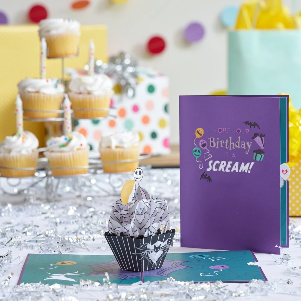 Lovepop Disney Tim Burton's The Nightmare Before Christmas Birthday Cupcake Pop-Up Card - Image 5
