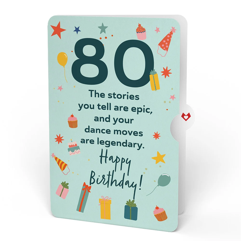 Lovepop Pinata 80th Birthday Pop-Up Card and Sentiment Set - Image 4