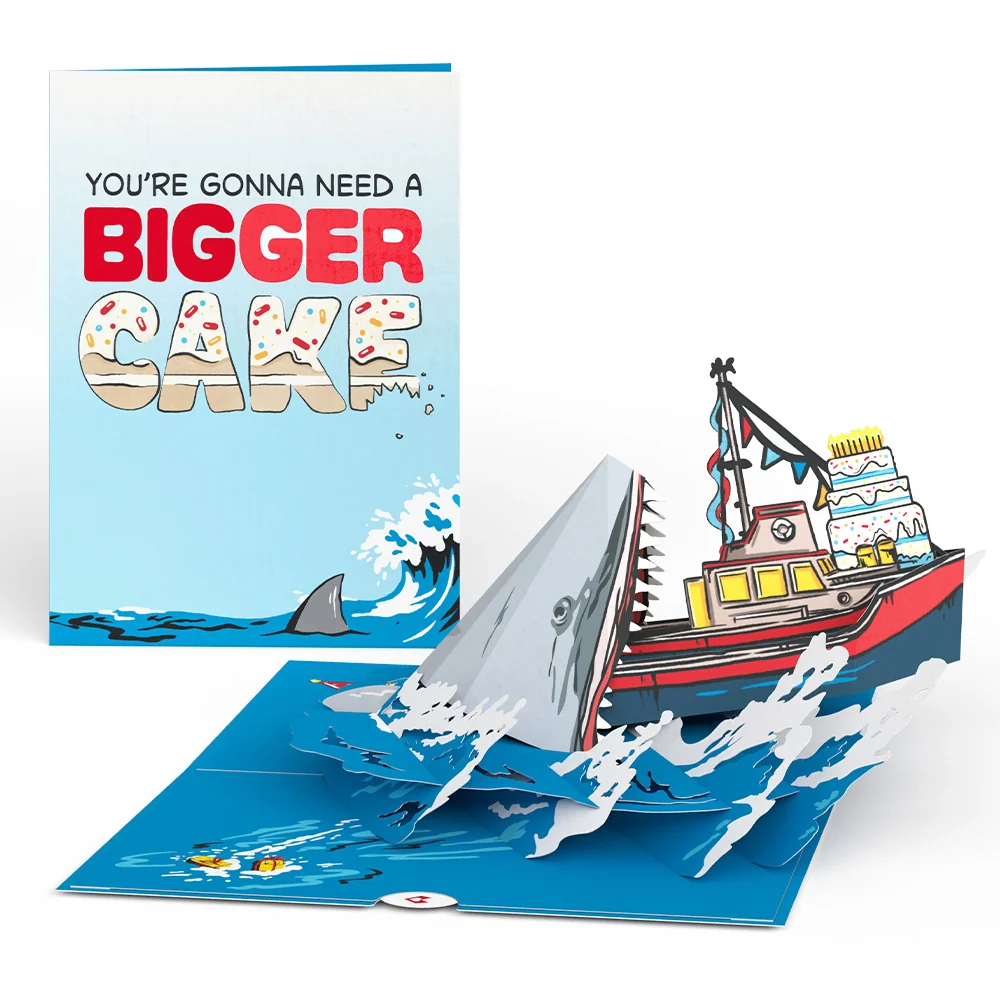 Lovepop Jaws You're Gonna Need a Bigger Cake Pop-Up Card