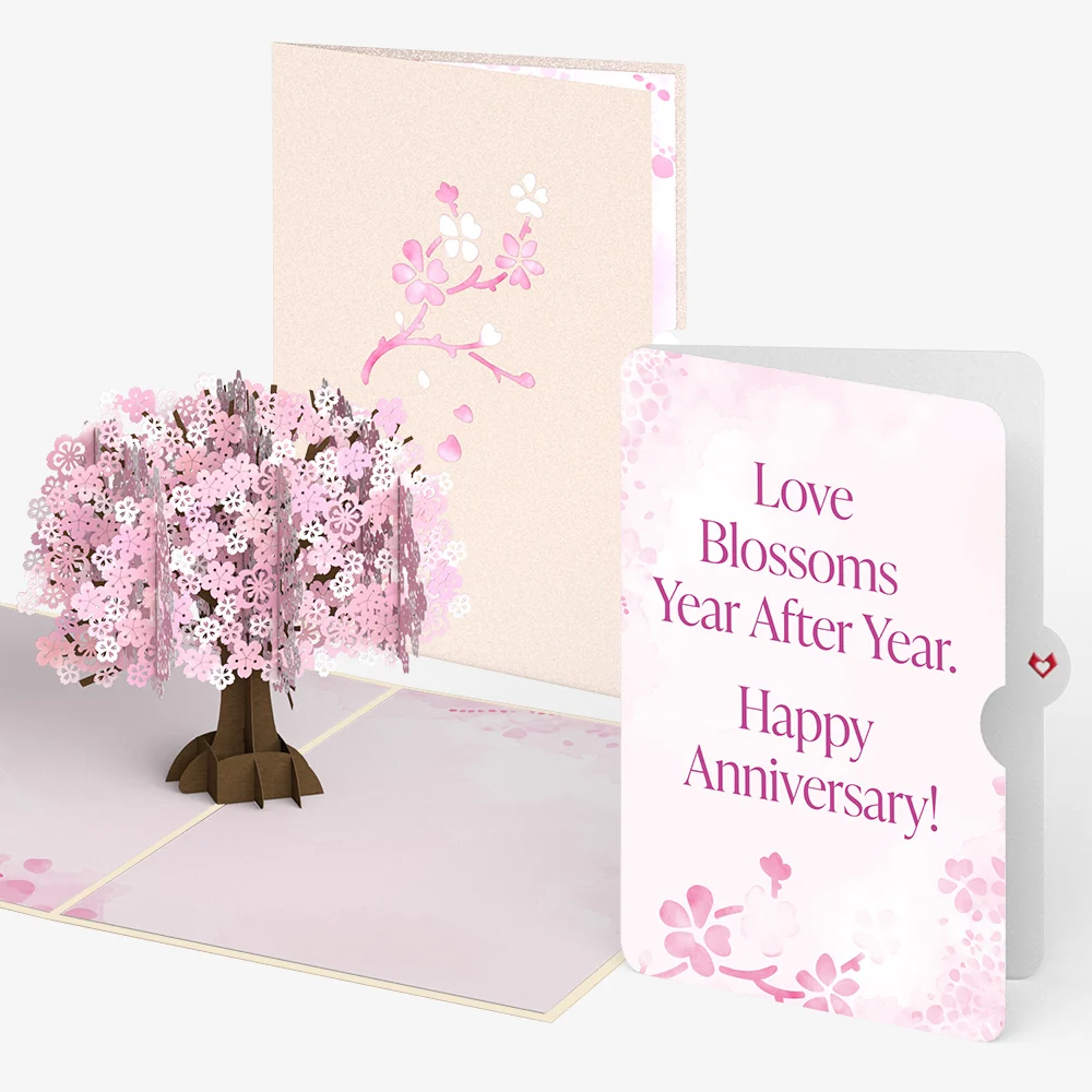 Lovepop Cherry Blossom Anniversary Pop-Up Card and Sentiment Set