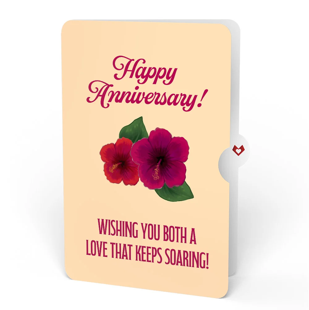 Lovepop Rainforest Toucan Anniversary Pop-Up Card and Hibiscus Sentiment Set - Image 4