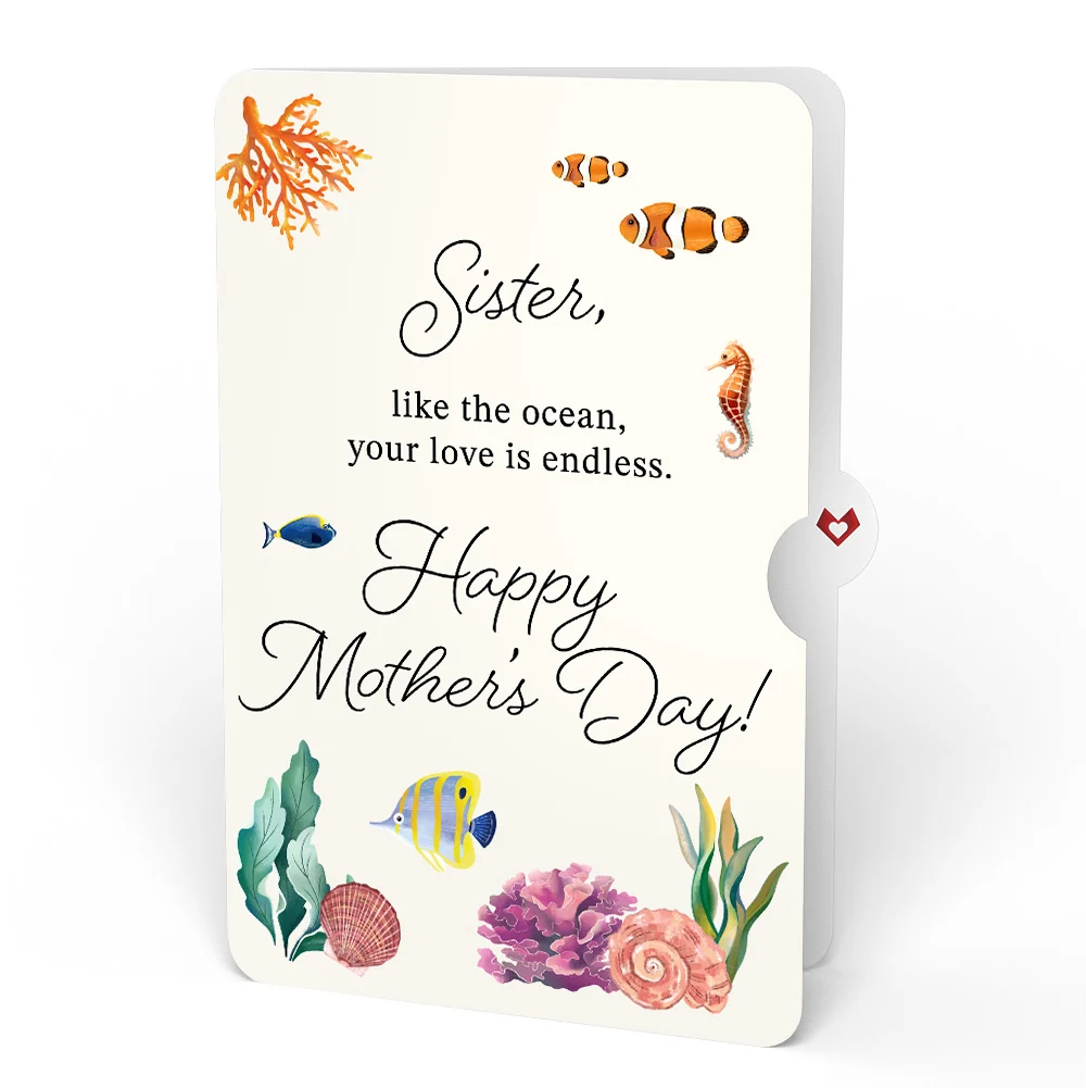 Lovepop Seaside Sandcastle Mother's Day Pop-Up Card and Sentiment Set for Sister - Image 4