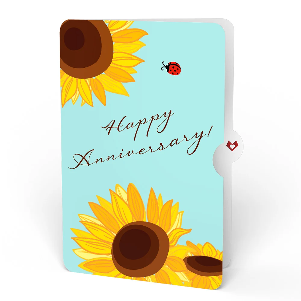 Lovepop Black-Eyed Susan Anniversary Bouquet and Sentiment Set Vase - Image 4