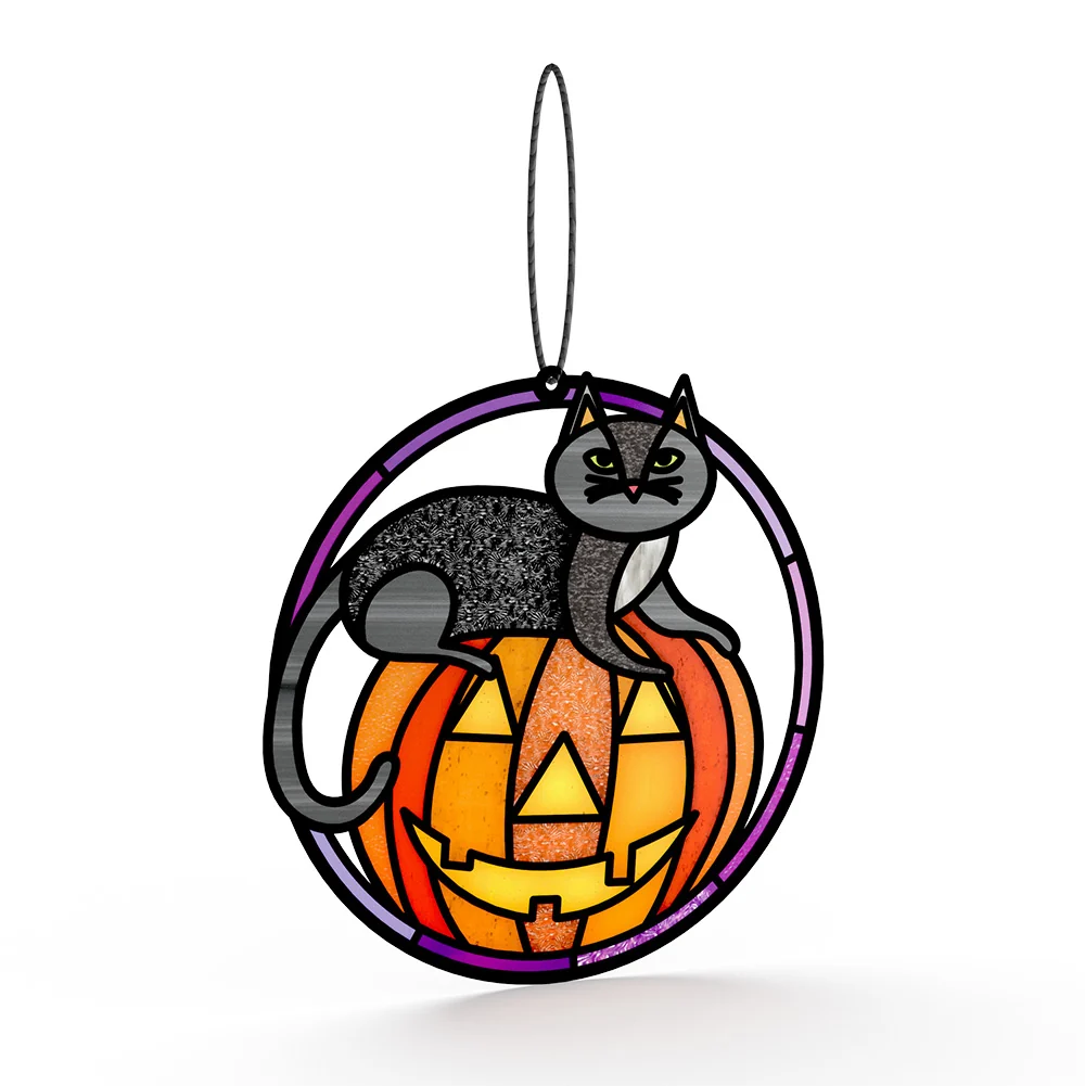 Lovepop Spooky Vibes Halloween Cat Suncatcher Card and Encouragement Sentiment Set - Image 3