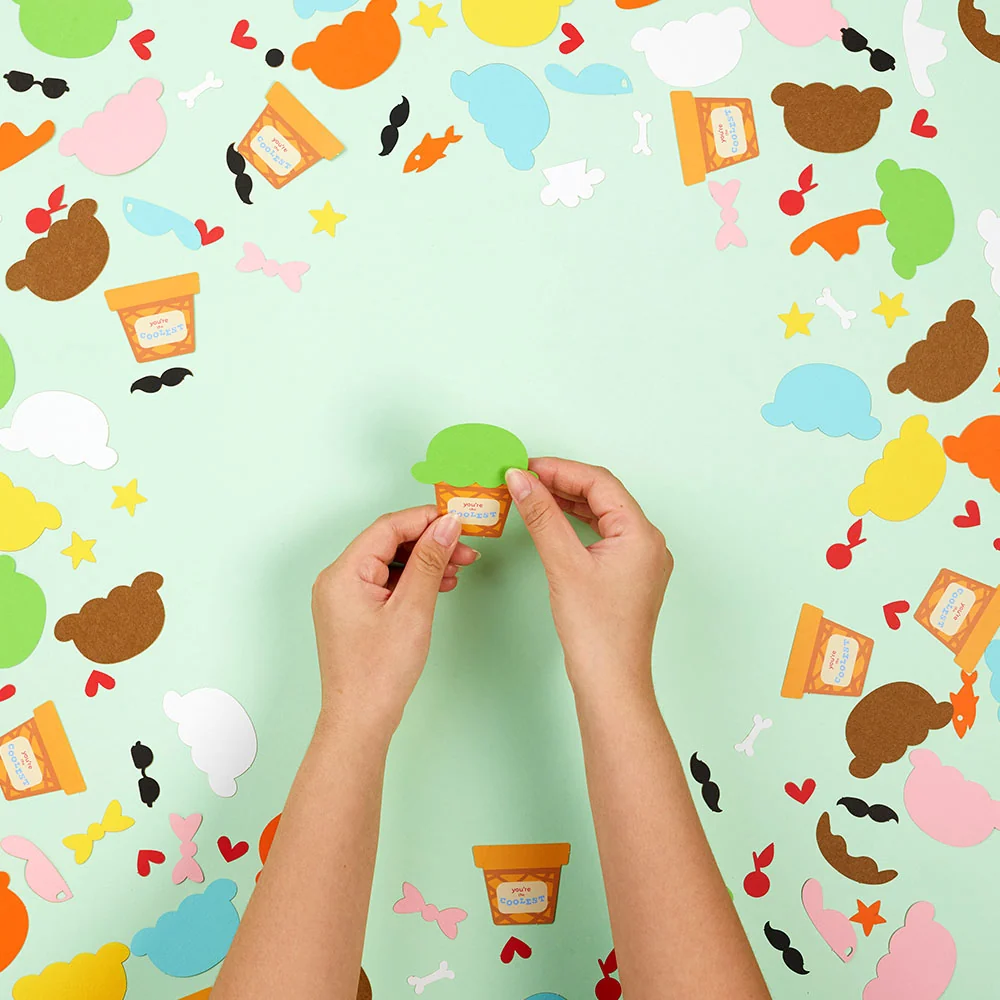 Lovepop Valentine's Day Craft Kit Make-Your-Own Ice Cream Cones - Image 3