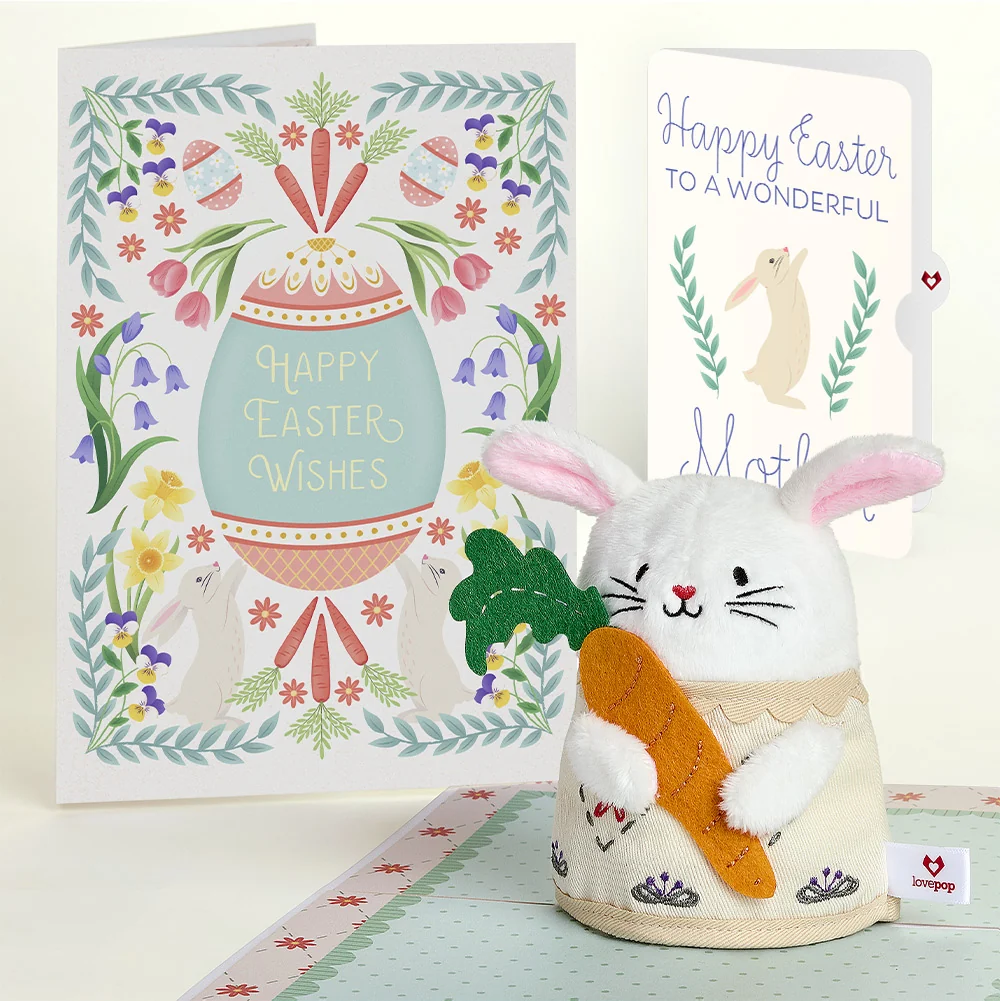 Lovepop 'Happy Easter Wishes' Bunny Plushpop Card and Sentiment Set for Mom